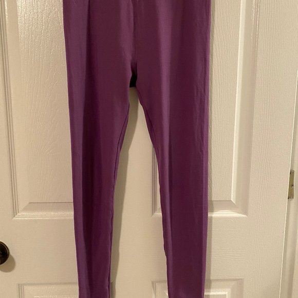 GUC Purple LuLaRoe Leggings O/S - Picture 2 of 3